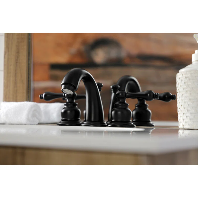 Kingston Brass KB910AL Kingston Brass Victorian Two-Handle 3-Hole Deck Mount Bathroom Faucet with Pop-Up