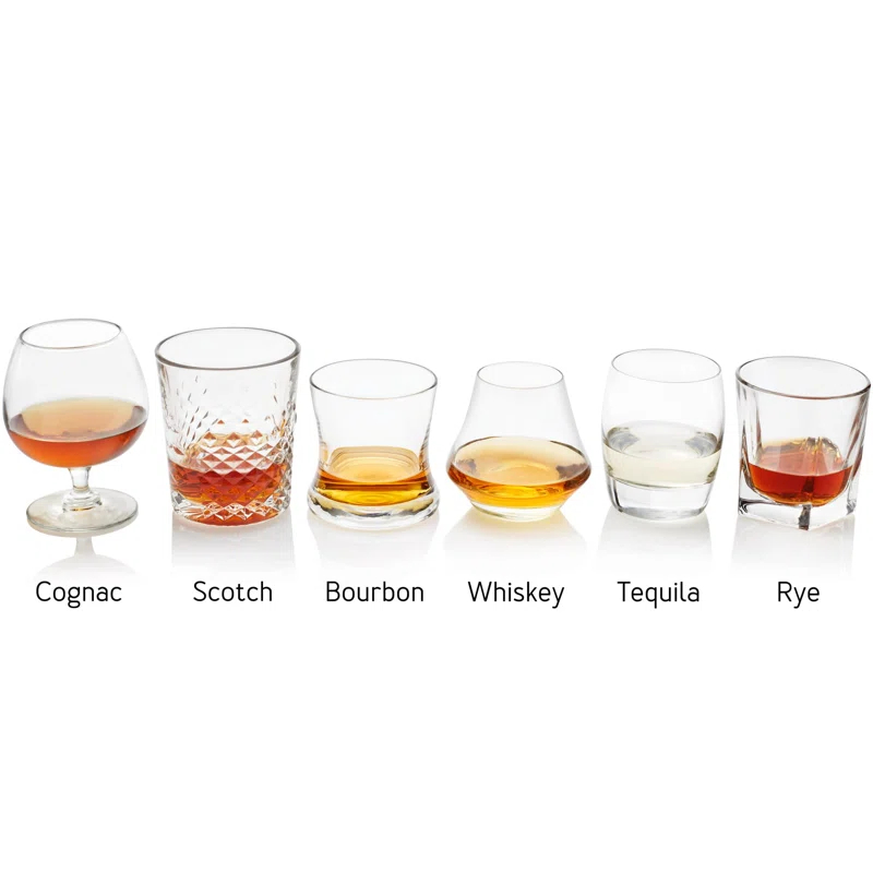 Libbey Craft Spirits Libbey Assorted Drinkware Glasses, Set of 6