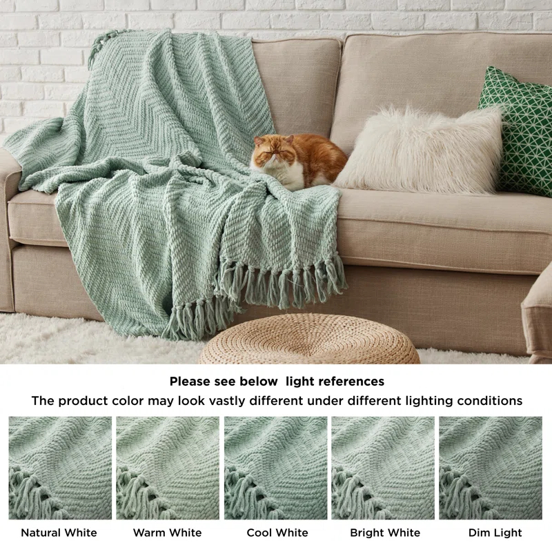 Bedsure Bedsure Knit Woven Blanket