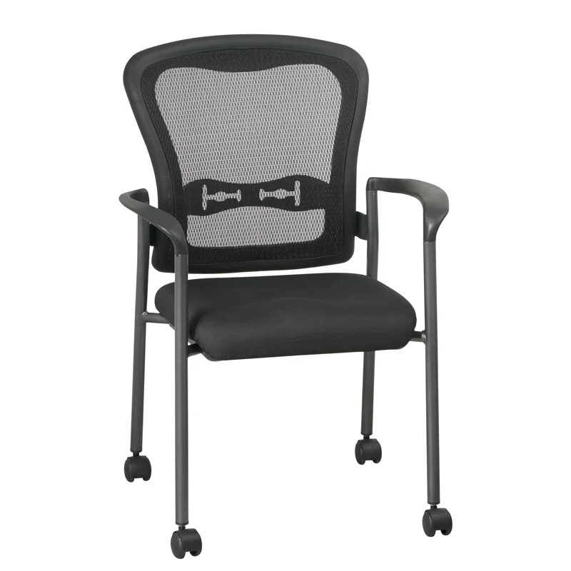 Inbox Zero Navarion Stackable Waiting Room Chair with Metal Frame