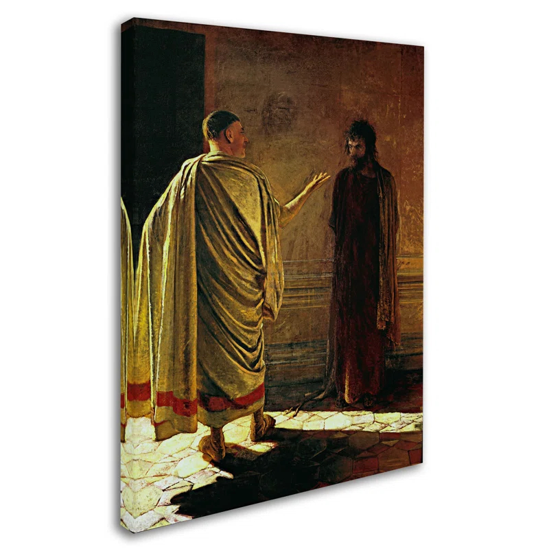 Trademark Fine Art " What Is Truth (Christ And Pilate) " by Nikolai Ge
