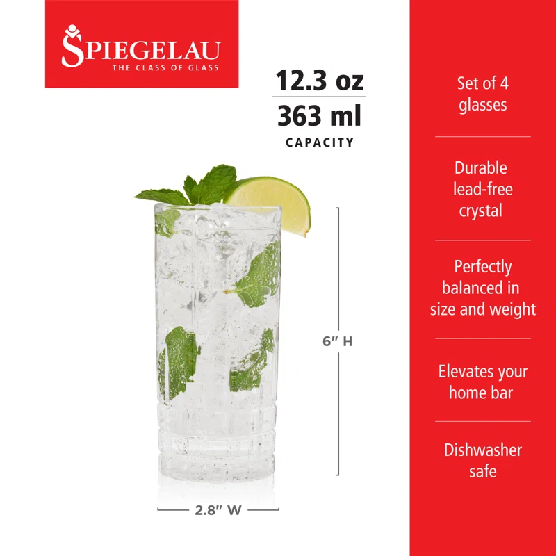Spiegelau Perfet Longdrink Glass (Set of 4)