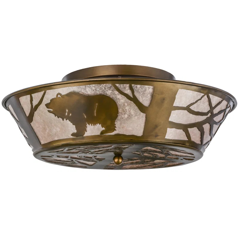 Meyda Lighting Mica Semi Flush Mount