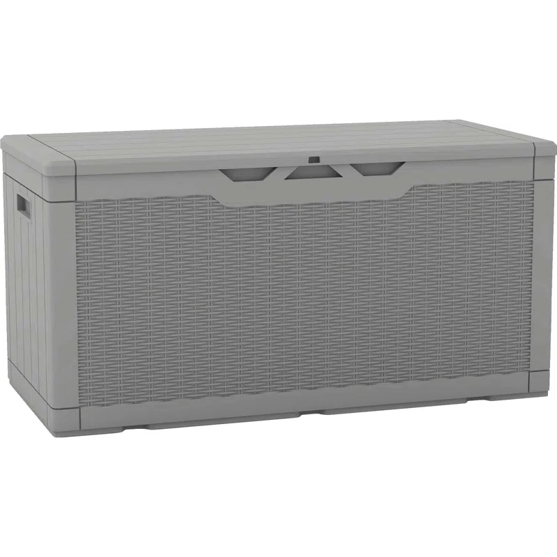 Patiowell 100 Gallons Water Resistant Resin Lockable Deck Box