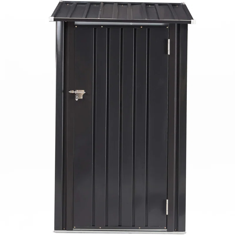 wtressa Outdoor Storage Shed, 3 X 3 FT Metal Steel Garden Shed With Single Lockable Door, Small Shed Outdoor Steel Utility Tool Shed For Backyard Patio Garden Lawn