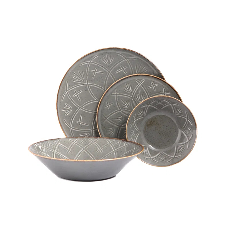 Christina 4 Piece Dinnerware Set, Service for 1