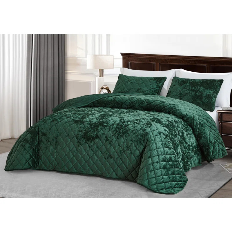 Velvet Quilt Set