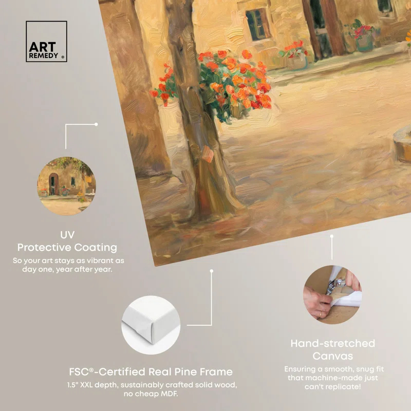 Art Remedy Historic Oasis Canvas Vintage Art Prints by Art Remedy