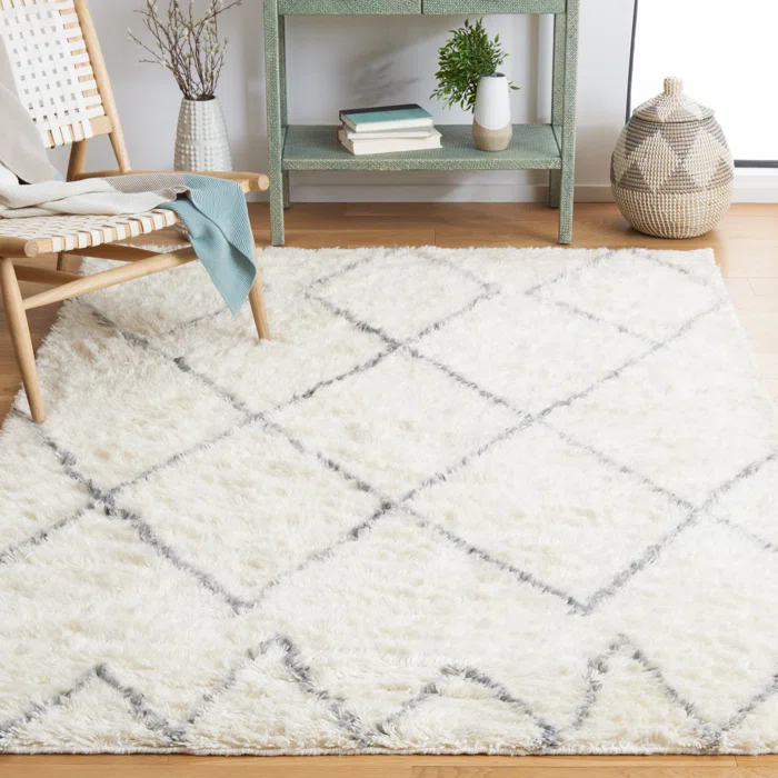 Union Rustic Anaily Hand Woven Performance Geometric Rug