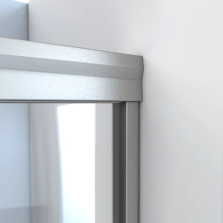 Arizona Shower Door SE 48" W x 67.38" H Bypass Semi-Frameless Shower Door SE51X6738BNCL