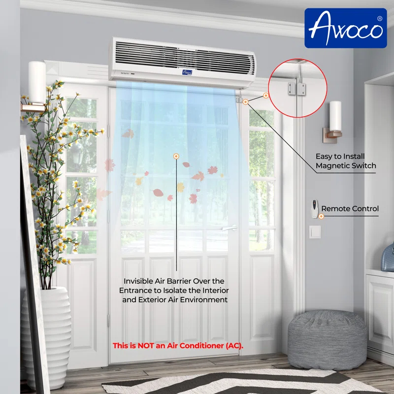 Awoco Awoco 48" Slimline Air Curtain Fan
