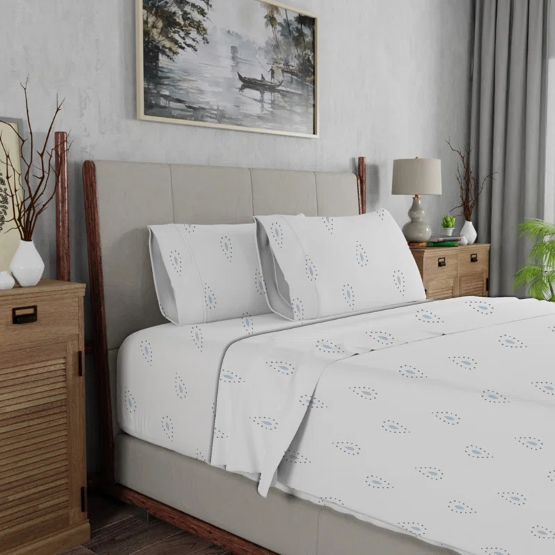 Color Sense Brushed Cotton Blend Lightweight Sheet Set