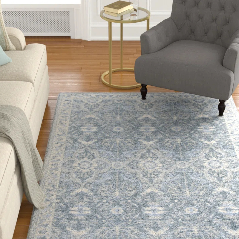 Charlton Home® Karley Restoration Vintage Hand Tufted Wool And Viscose Oriental Rug