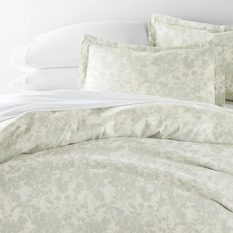 Becky Cameron Patterned Ultra Soft 3 Piece Duvet Cover Set - Serenity