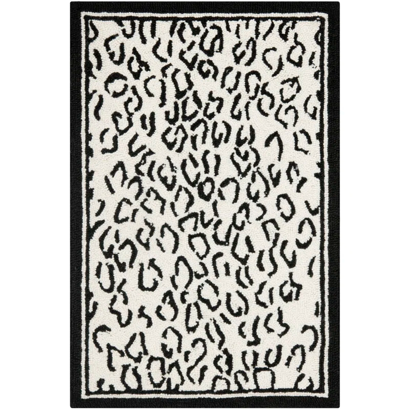 Chelsea Hand Hooked Wool Animal Print Rug