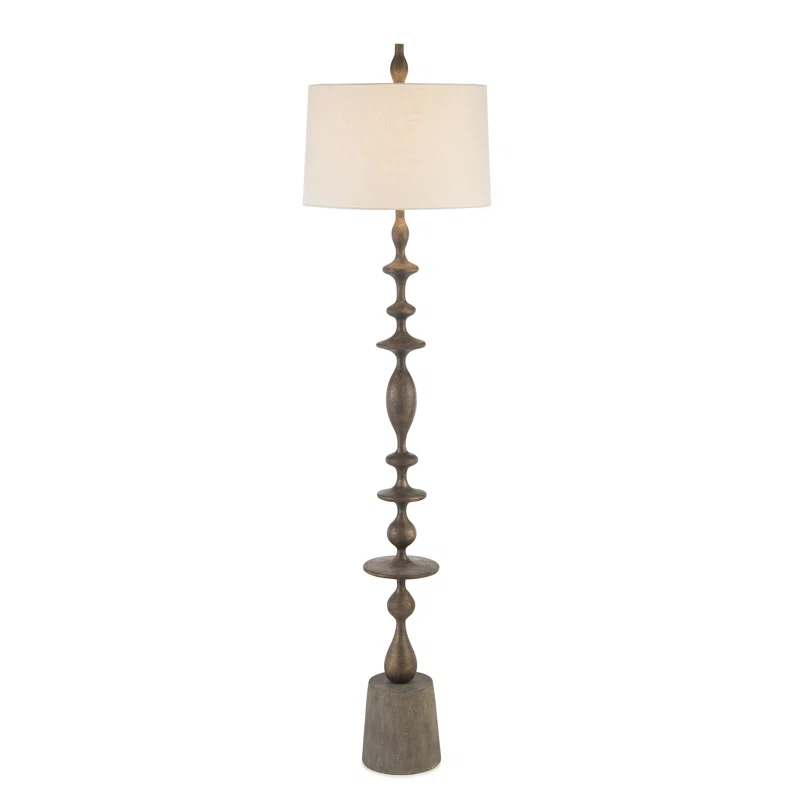 John-Richard 70.5'' Brown Traditional Floor Lamp