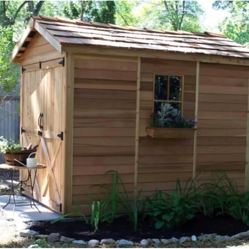 Cedarshed Rancher 6 ft. W x 9 ft. D Western Red Cedar Wood Storage Shed