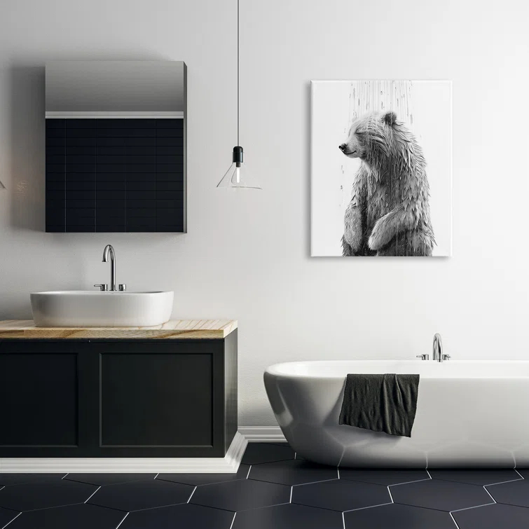 Stupell Industries " Bear Water Splash " by Annalisa Latella
