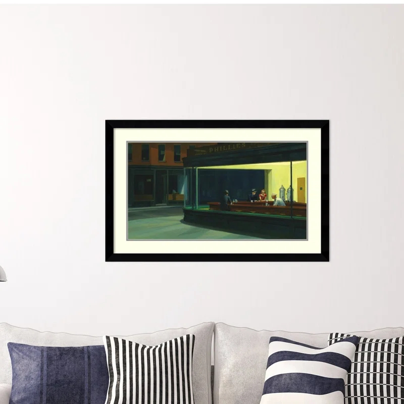 Vault W Artwork " Nighthawks, 1942 " by Edward Hopper