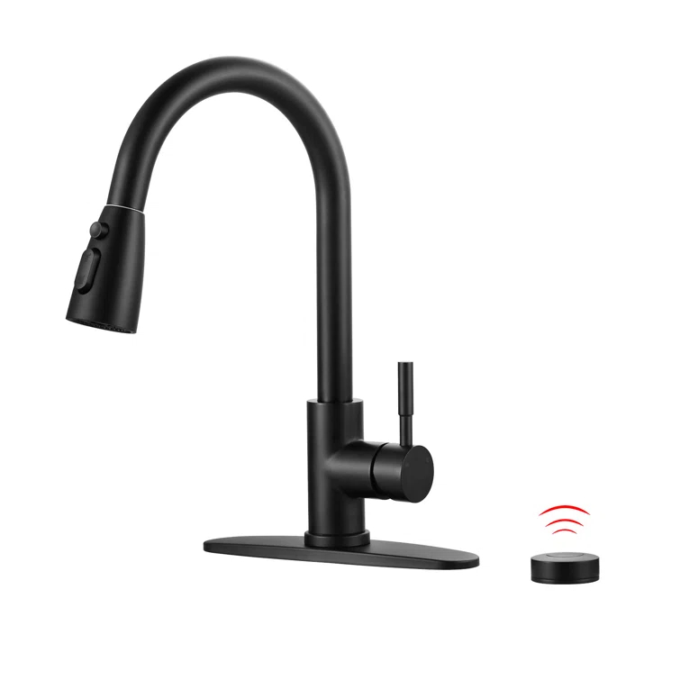 ARCORA ARCORA Stainless Steel  Single Handle Pull-Down Sprayer Kitchen Faucet Set with Touchless Sensor AR7100301B-DC