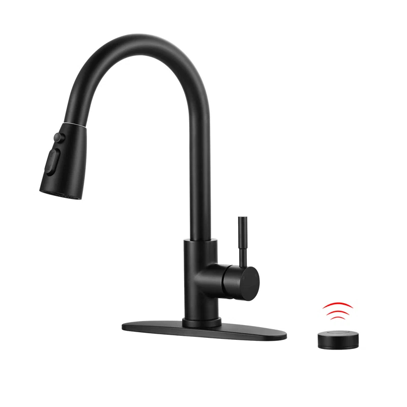 ARCORA ARCORA Stainless Steel  Single Handle Pull-Down Sprayer Kitchen Faucet Set with Touchless Sensor AR7100301B-DC