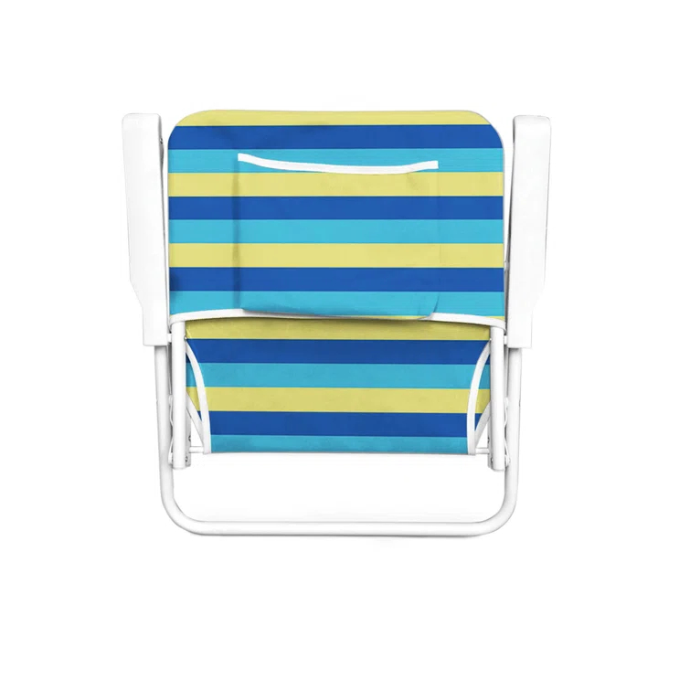Caribbean Joe Burlap Folding Beach Chair