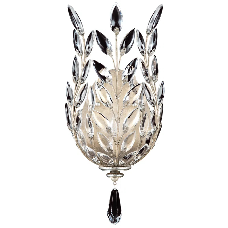 Crystal Laurel Flush Mounted Sconce