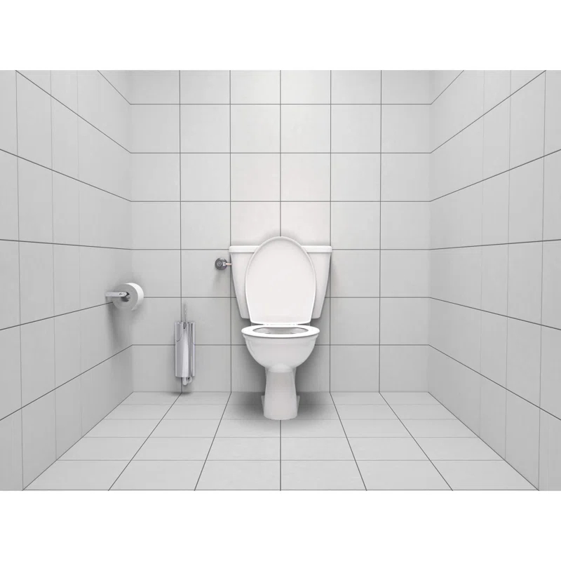 GROHE Essentials 15.69" Wall Mounted Toilet Brush and Holder