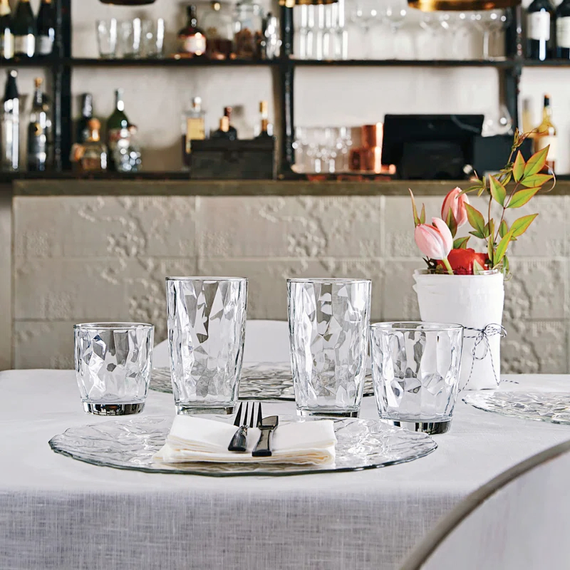Bormioli Rocco Bormioli Rocco Diamond 13 oz. DOF Drinking Glasses (Set of 4)