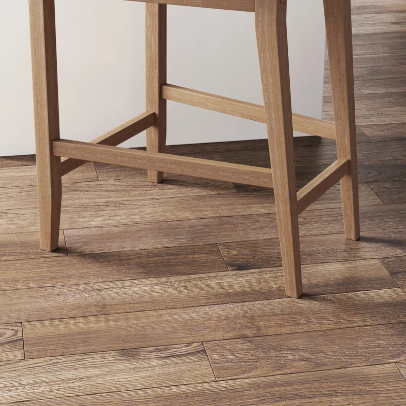 Nathan James Upholstered Wooden Stool