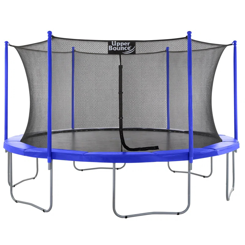 Upper Bounce 15' Round Backyard Trampoline with Safety Enclosure