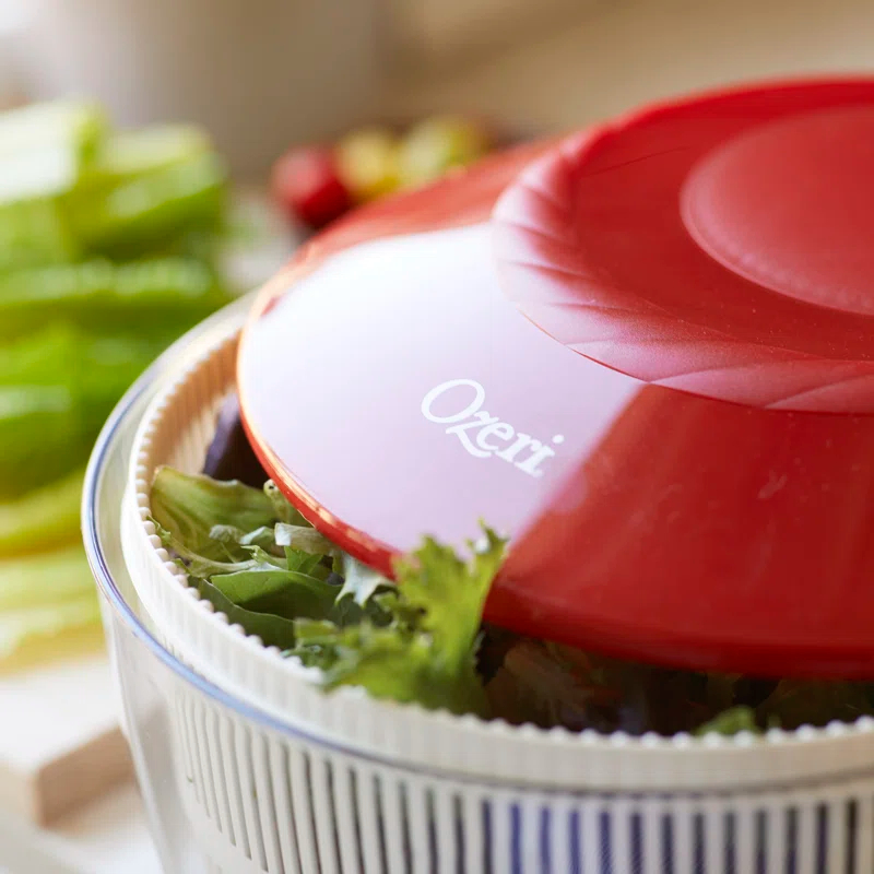 Ozeri Italian Made Fresca Salad Spinner and Serving Bowl Rotator
