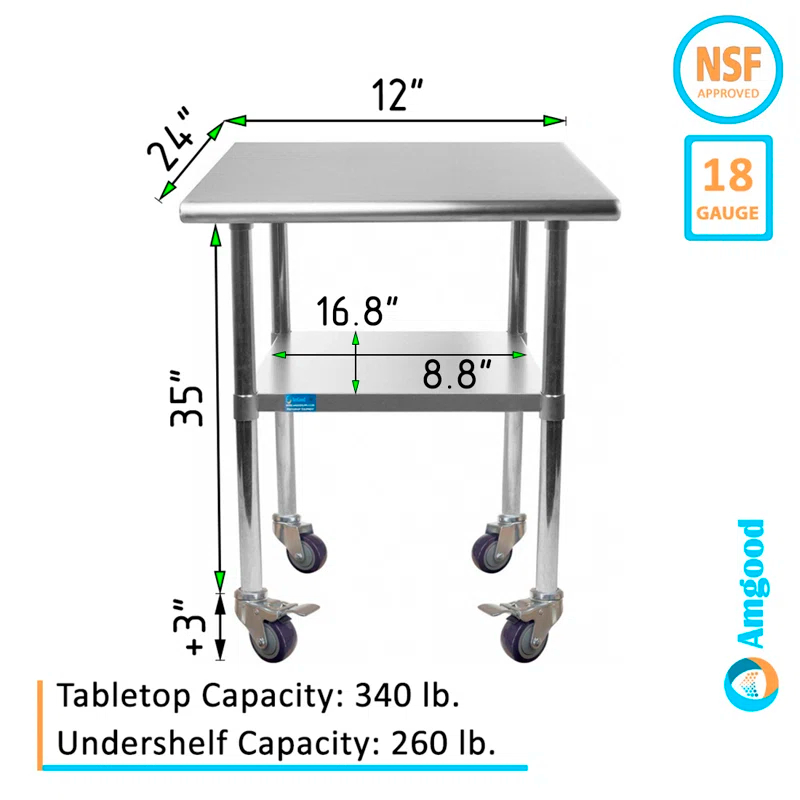 Amgood Metal Prep Table