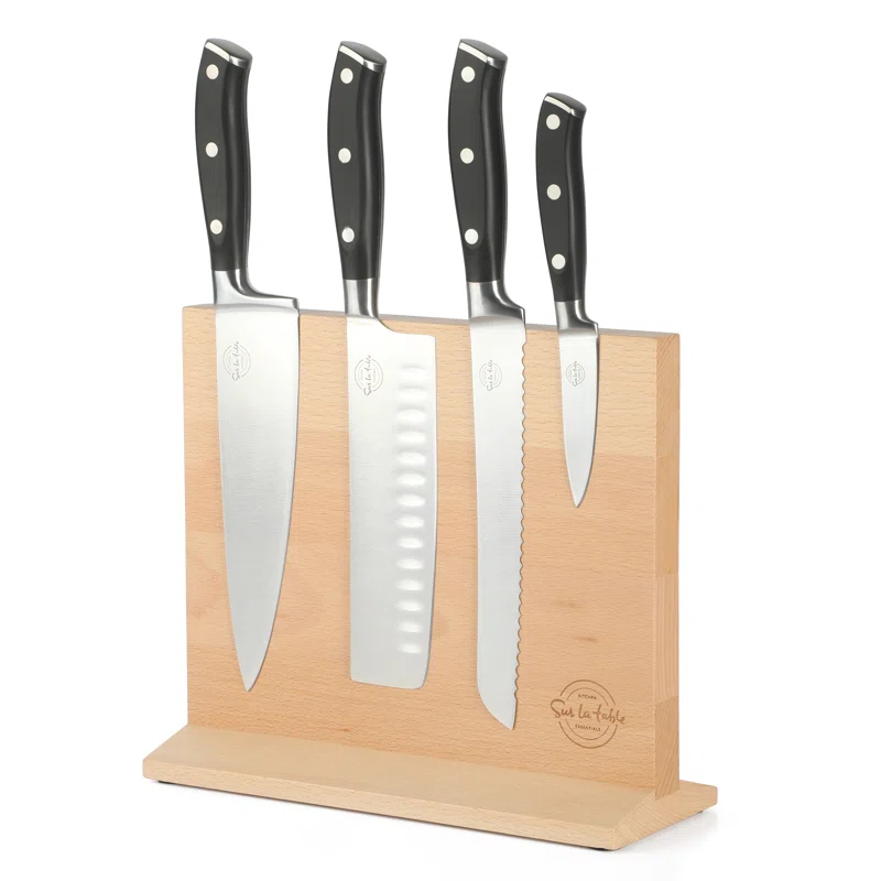 Sur La Table Kitchen Essentials Sur La Table Kitchen Essentials Tasting Kitchen 5 Piece Stainless Steel Knife Block Set