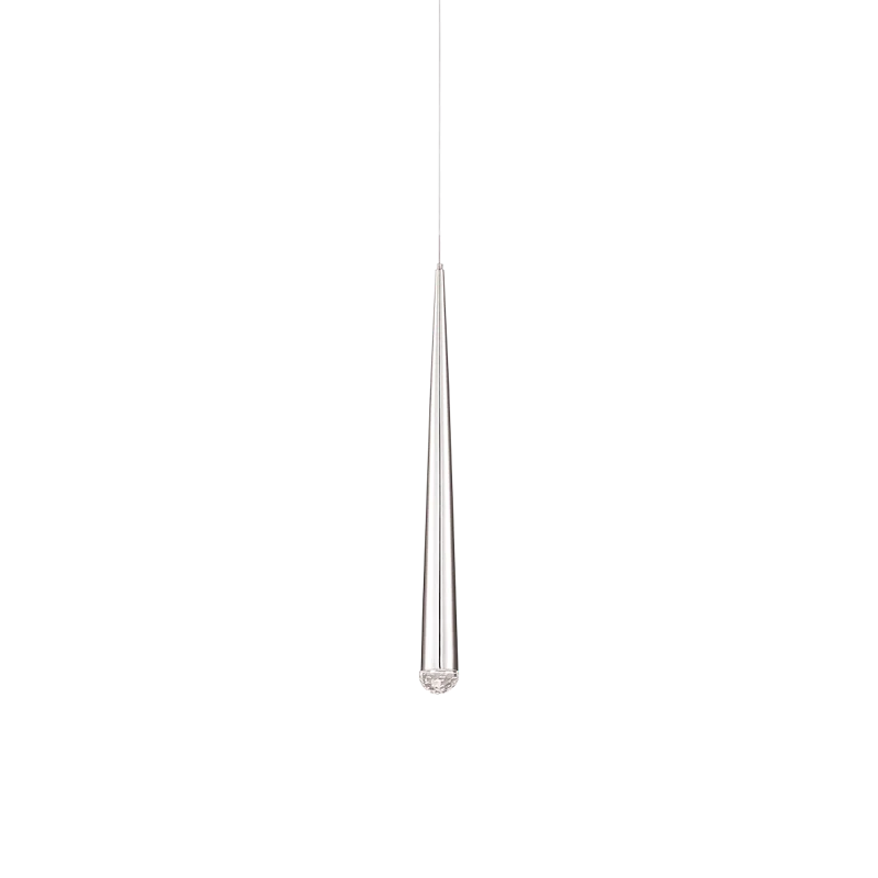 Modern Forms Cascade Dimmable LED Pendant with Clear Crystal Shade