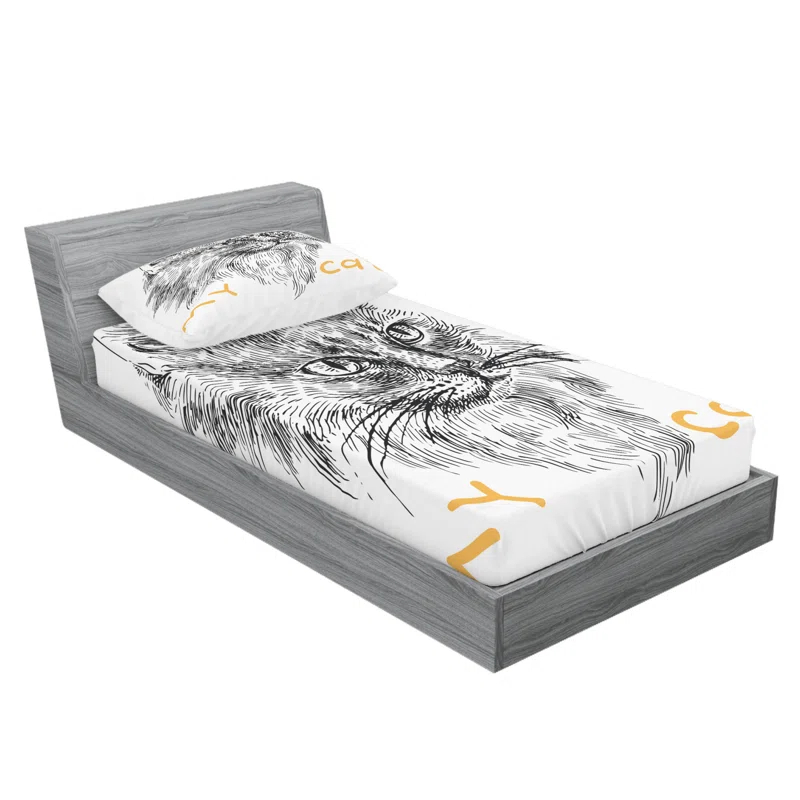 Ambesonne Microfiber Sheet Set