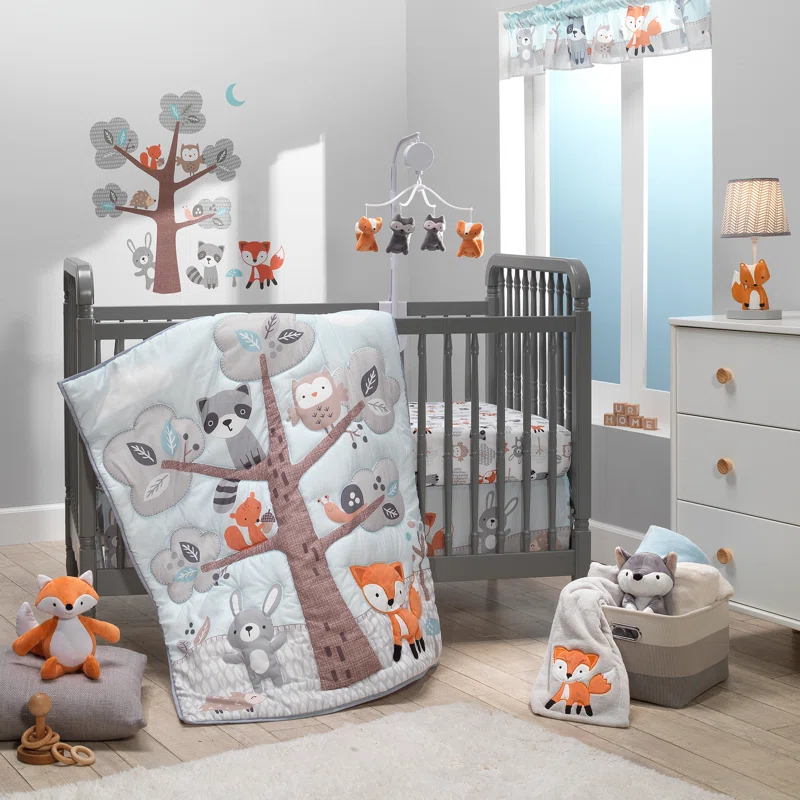 Bedtime Originals Woodland Friends 3 Piece Crib Bedding Set