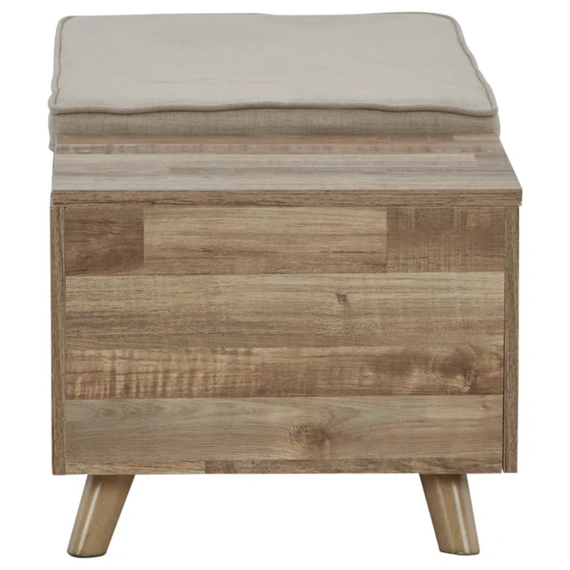 Loon Peak® Kadira Polyester Upholstered Storage Bench