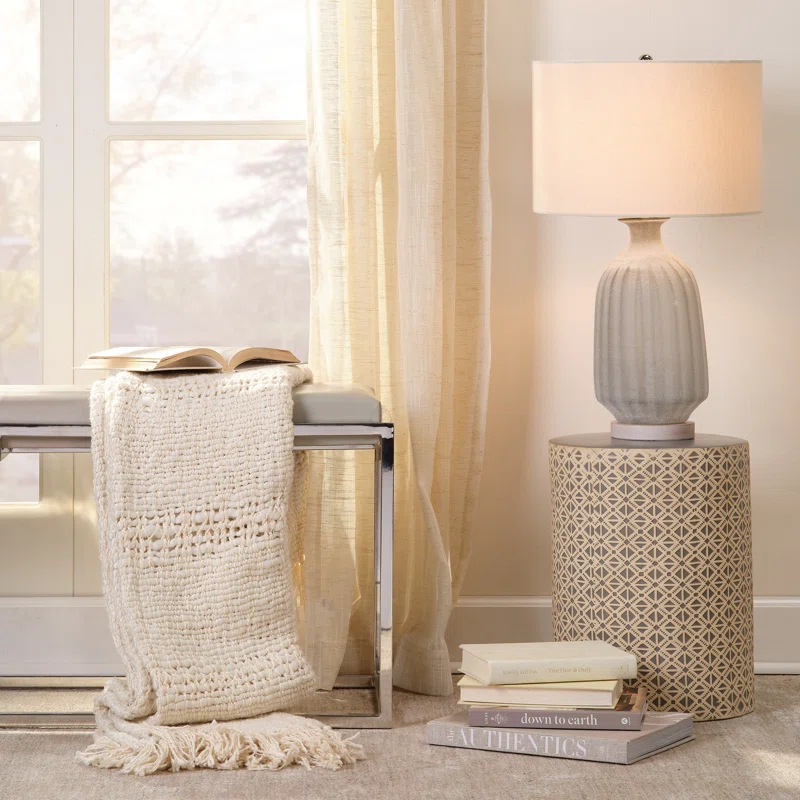 Highland Dunes Brookdale Solid Wood Table Lamp