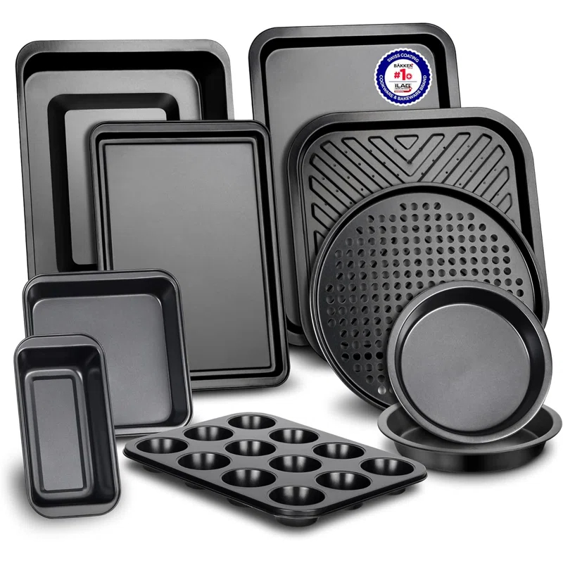 Bakken- Swiss 10 Piece Non-Stick Steel Bakeware Set