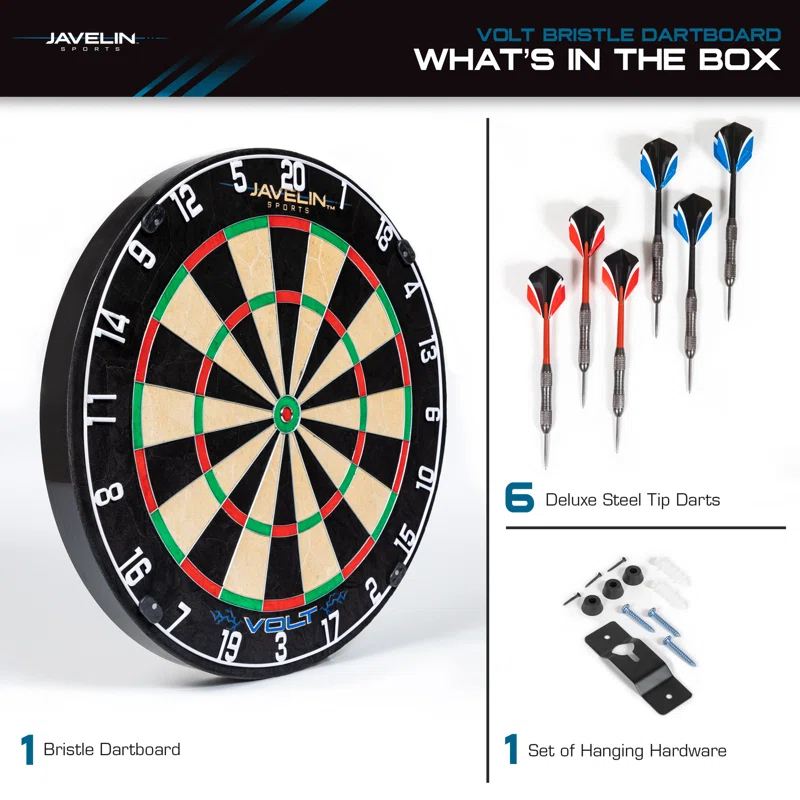 Volt Bristle Dartboard Set