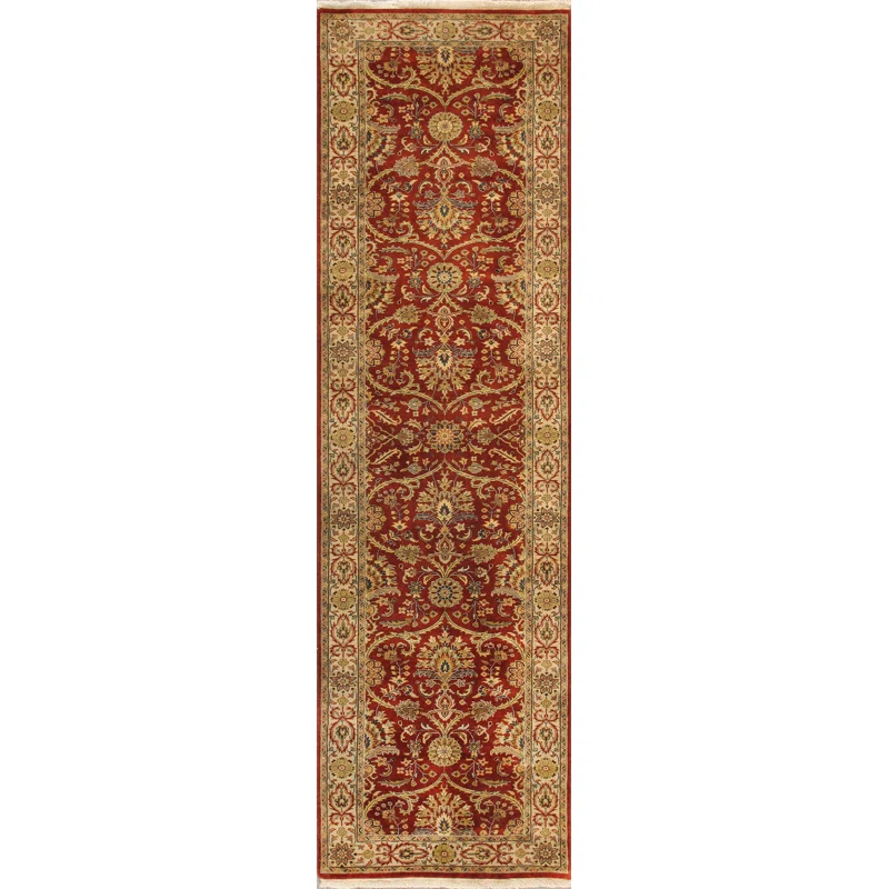 Pasargad Baku Hand Knotted Wool Floral Rug