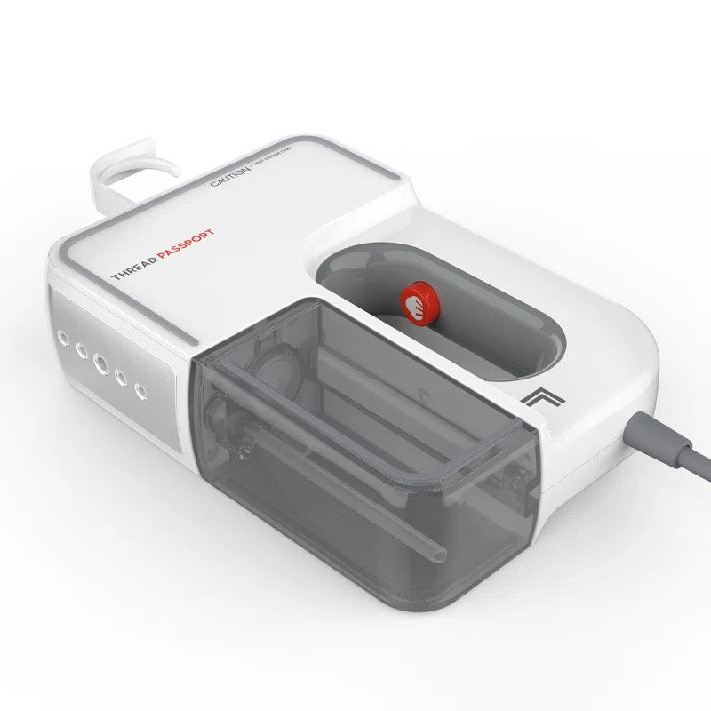 Sharper Image Thread Passport Handheld Travel Garment Steamer, Ice White