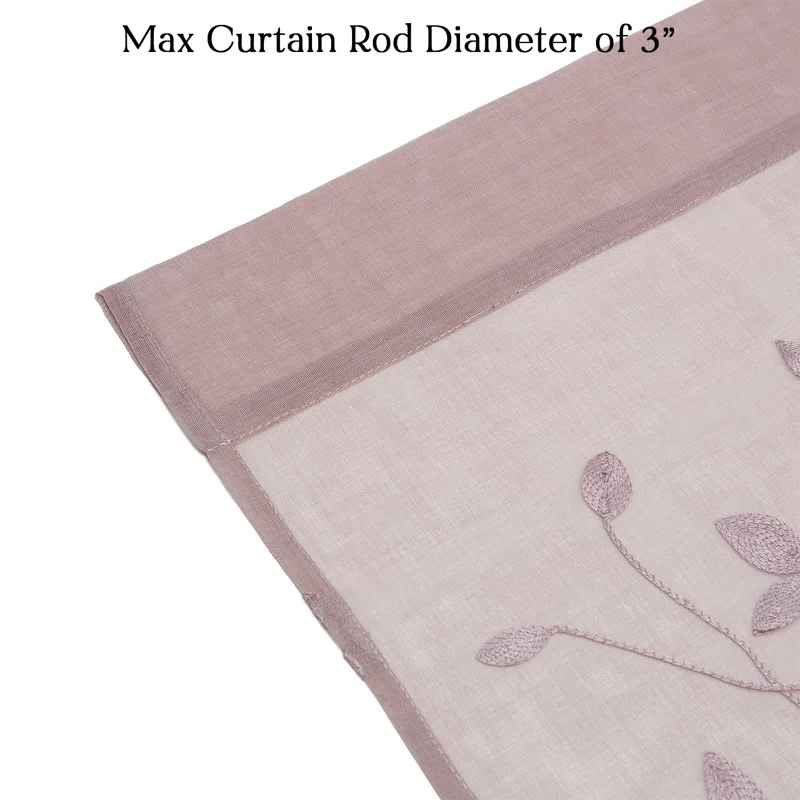 Aliaa Polyester Semi Sheer Curtain Pair