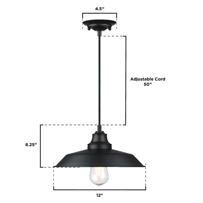 Westinghouse Lighting Iron Hill 1 - Light Single Pendant