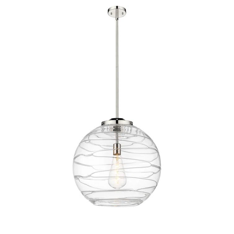 Innovations Lighting Athens Deco Swirl 1 - Light Single Drop Pendant Pendant