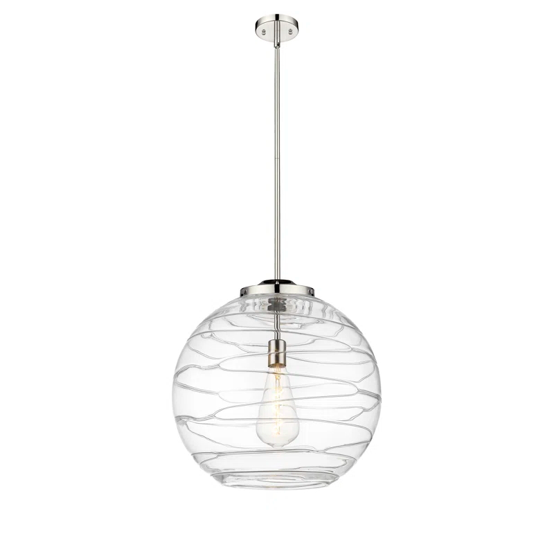 Innovations Lighting Athens Deco Swirl 1 - Light Single Drop Pendant Pendant