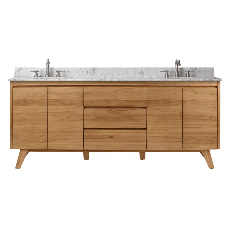 Avanity Coventry 73'' Double Bathroom Vanity with Marble Top