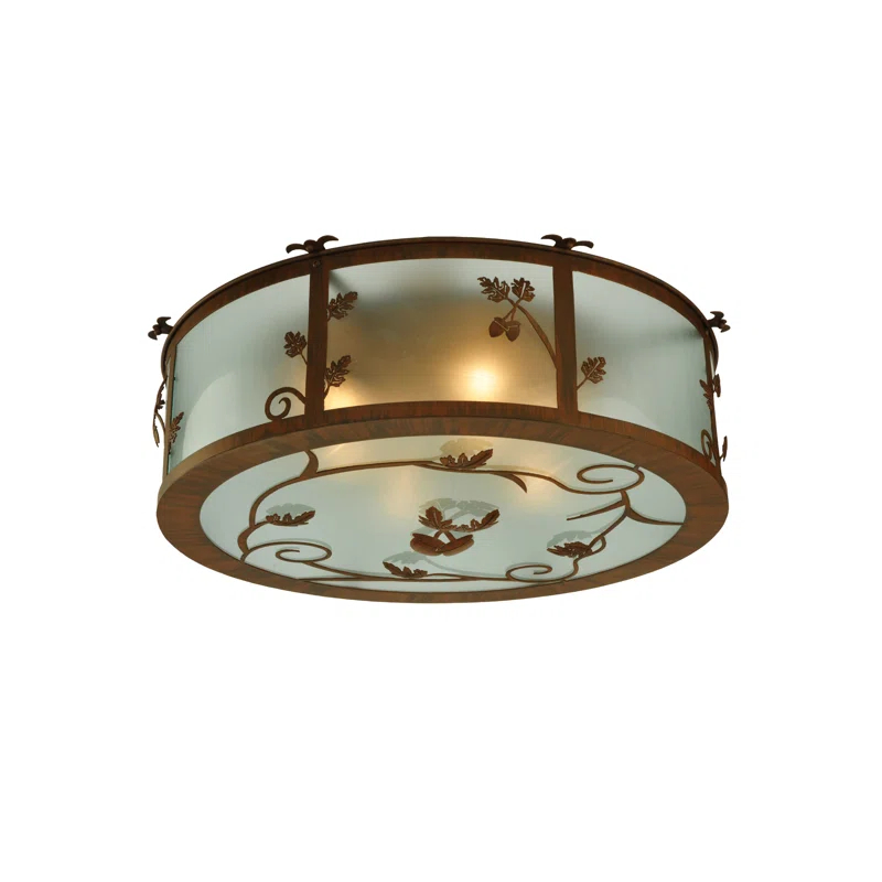 Meyda Lighting Glass Flush Mount