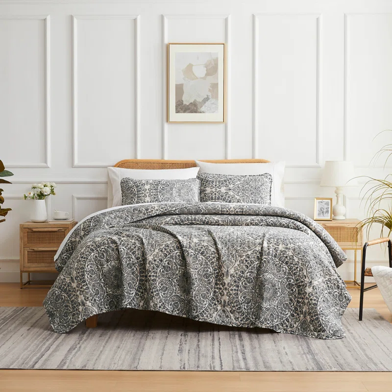 Ashanti Oversized easy care lightweight Quilt Set by Southshore Fine Linens